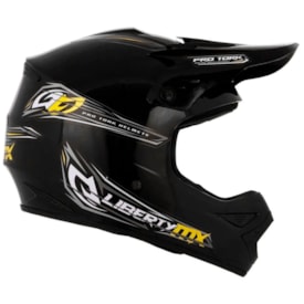Segunda imagem do produto Capacete Protork Trilha Liberty Mx Preto