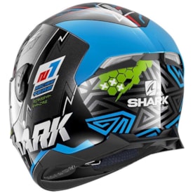 Segunda imagem do produto Capacete Shark D-Skwal 2 Noxxys Kbg Preto Azul