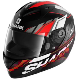 Capacete Shark Ridill 1.2 Phaz Mat Krw Preto Vermelho