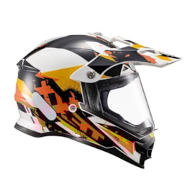 Segunda imagem do produto Capacete Texx Carcara Grow Laranja