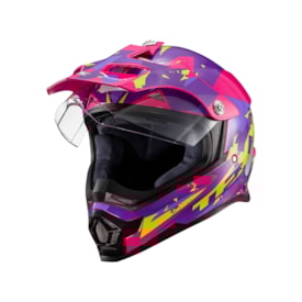 Segunda imagem do produto Capacete Texx Carcara Grow Rosa