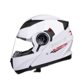 Capacete Texx Gladiator Escamoteável Branco