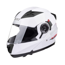 Segunda imagem do produto Capacete Texx Gladiator Escamoteável Branco