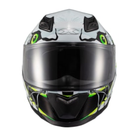 Segunda imagem do produto Capacete Texx Hawk Scream Verde Azul