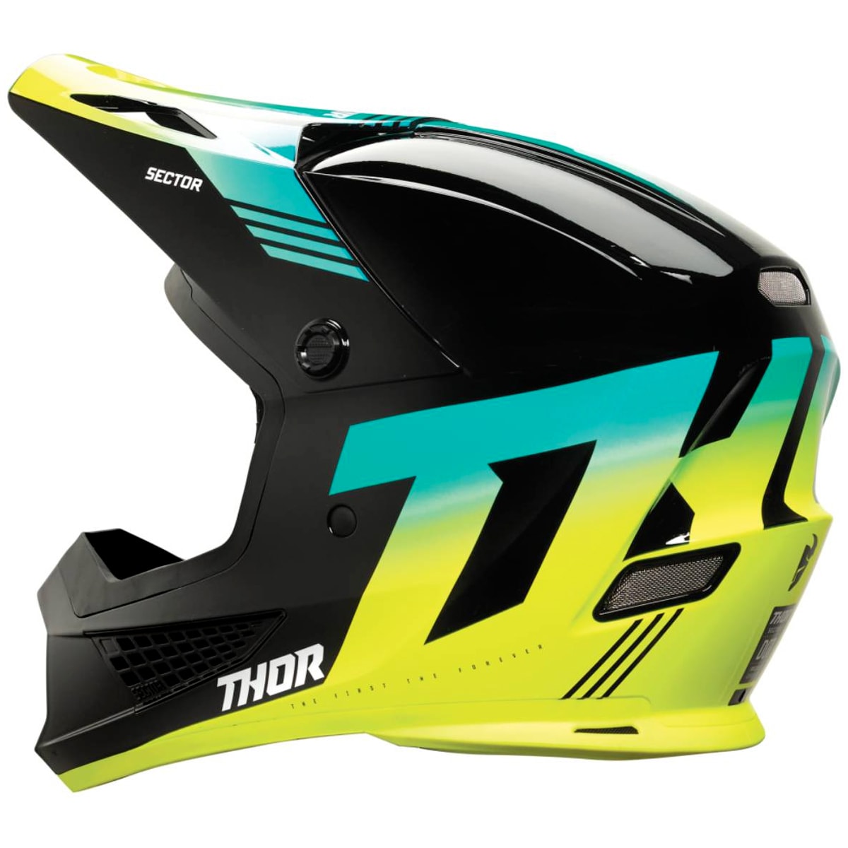 Segunda imagem do produto Capacete Thor Sector 2 Carve Preto Fluor