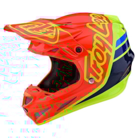 Capacete Troy Lee Se4 Silhouette Laranja Amarelo