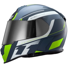 Segunda imagem do produto Capacete X11 Revo Pro Eleven Cinza Fluor Fechado