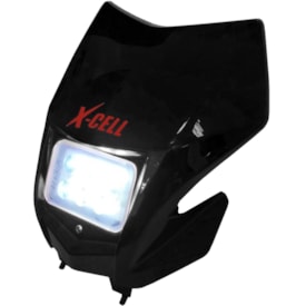 Carenagem do Farol Completo X-CELL Crf 230 Com Led Preto