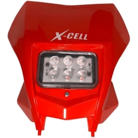 Carenagem do Farol Completo X-CELL Crf 230 Com Led Vermelho
