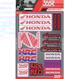 Cartela De Adesivo 366r Honda