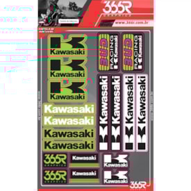 Cartela De Adesivo 366r Kawasaki