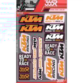 Cartela De Adesivo 366r Ktm