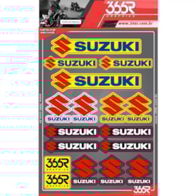 Cartela De Adesivo 366r Suzuki