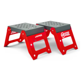 Segunda imagem do produto Cavalete Apoio de Largada Hyper Steel Vermelho