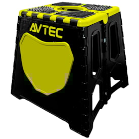 Segunda imagem do produto Cavalete Avtec Mx Dobrável Amarelo + Banco