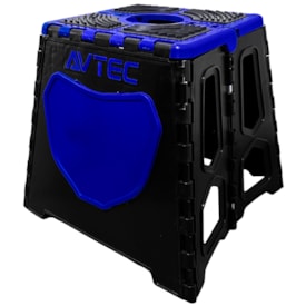 Segunda imagem do produto Cavalete Avtec Mx Dobrável Azul + Banco