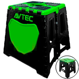 Cavalete Avtec Mx Dobrável Verde + Banco