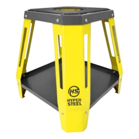 Cavalete Central Hyper Steel com Bandeja Amarelo