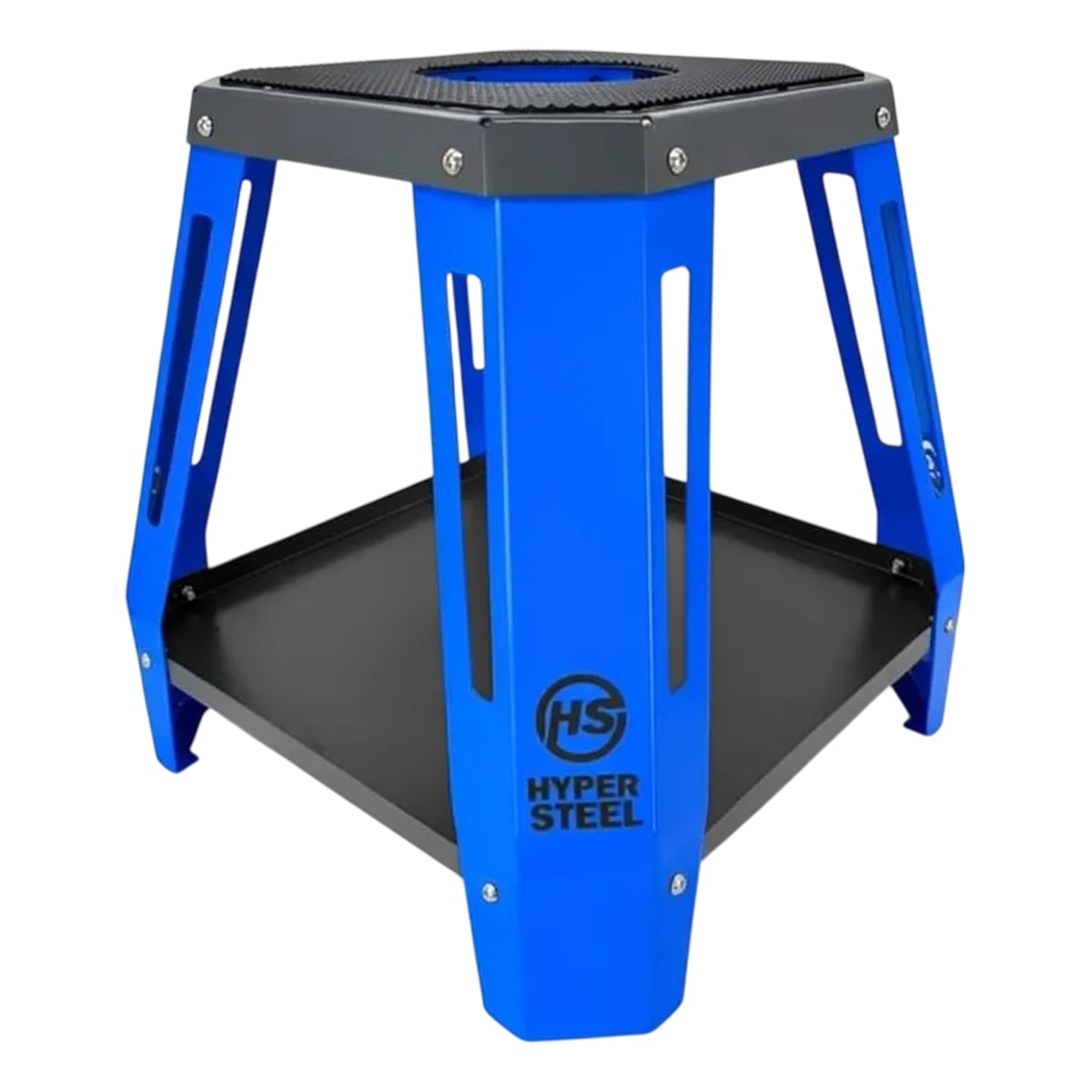 Cavalete Central Hyper Steel com Bandeja Azul