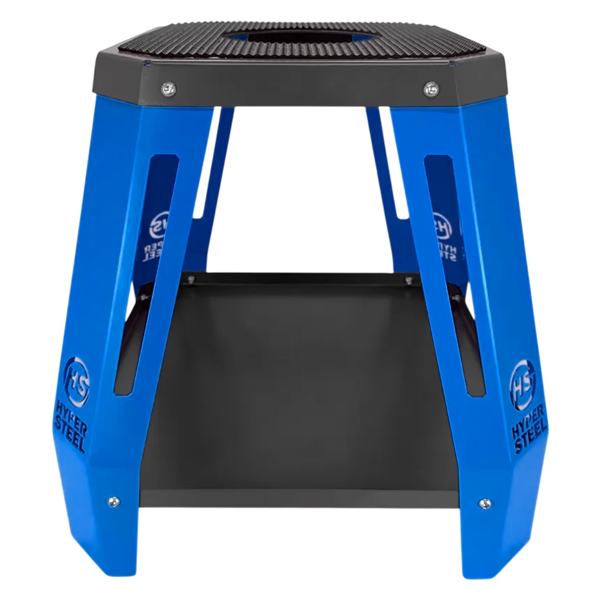 Segunda imagem do produto Cavalete Central Hyper Steel com Bandeja Azul