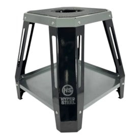 Cavalete Central Hyper Steel com Bandeja Preto