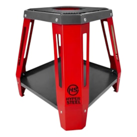 Cavalete Central Hyper Steel com Bandeja Vermelho