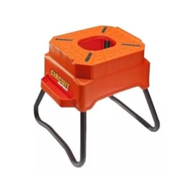 Cavalete Circuit Cubic Banco Plástico Laranja Preto