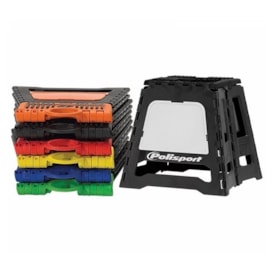 Segunda imagem do produto Cavalete Polisport Fold UP Preto Amarelo Fluor