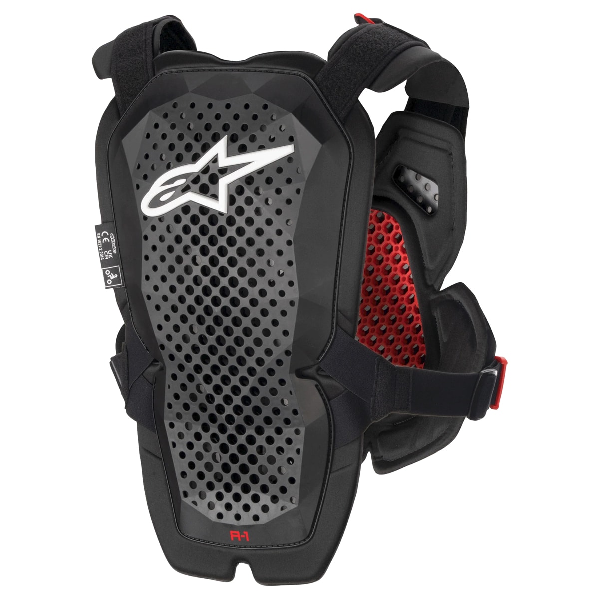 Segunda imagem do produto Colete Alpinestars A-1 Pro Chest Preto Vermelho