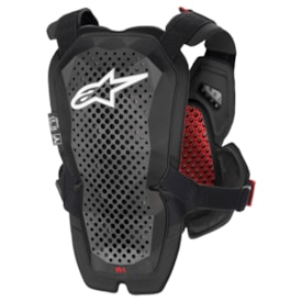 Segunda imagem do produto Colete Alpinestars A-1 Pro Chest Preto Vermelho