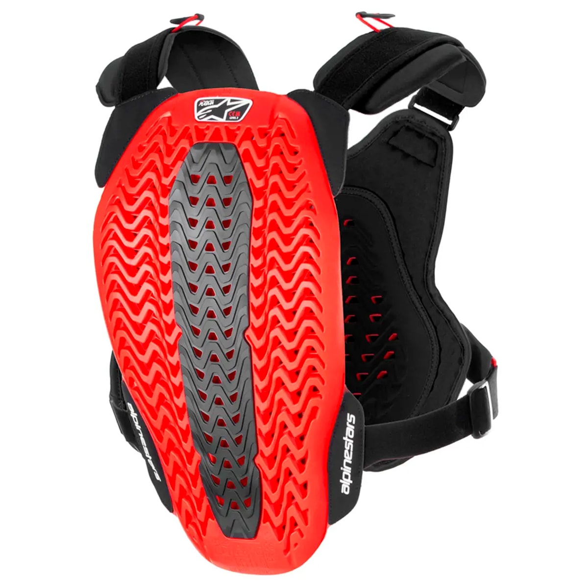 Segunda imagem do produto Colete Alpinestars A-5 Plasma Chest Protector Preto Vermelho