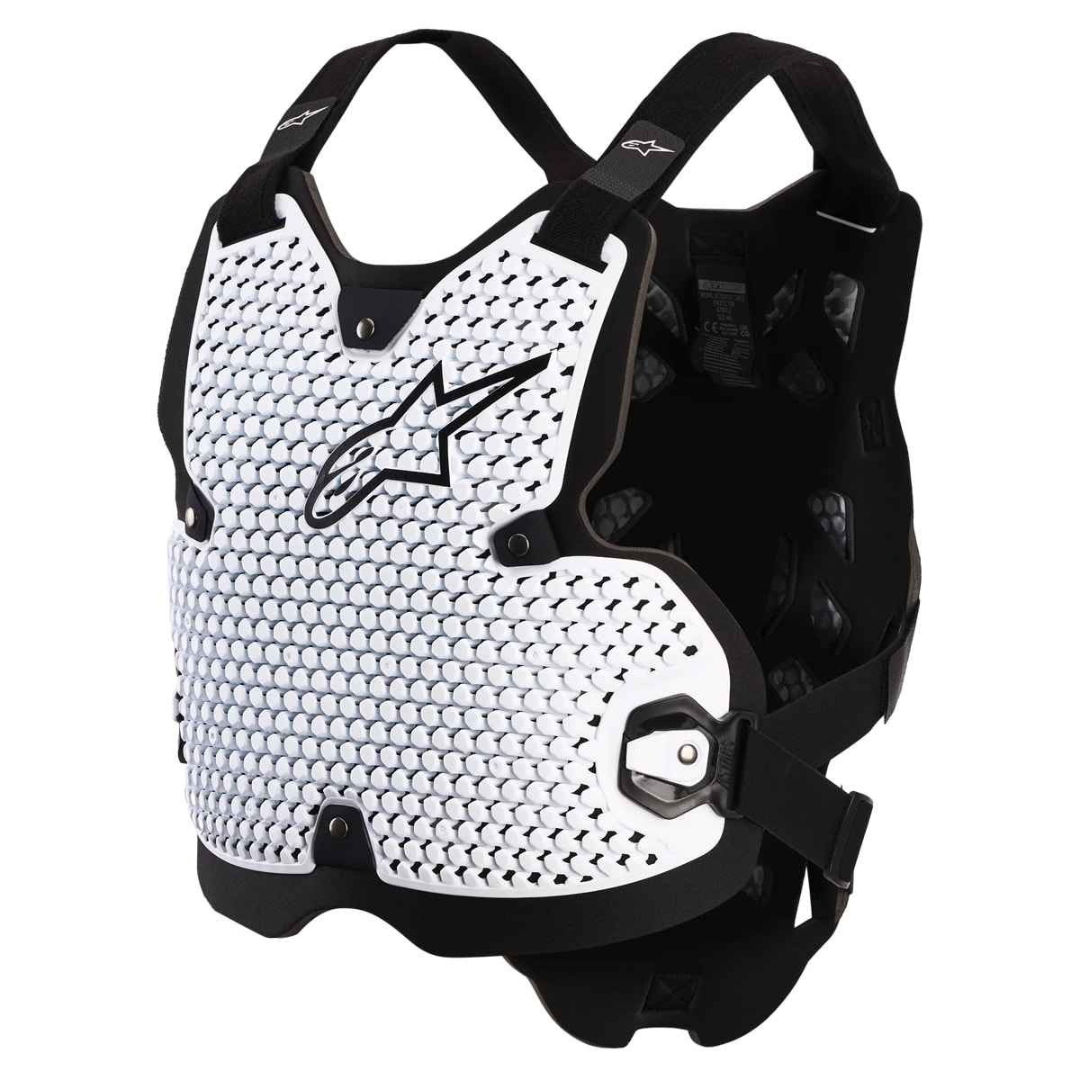 Colete Alpinestars Bionic Action Chest V2 Branco Preto