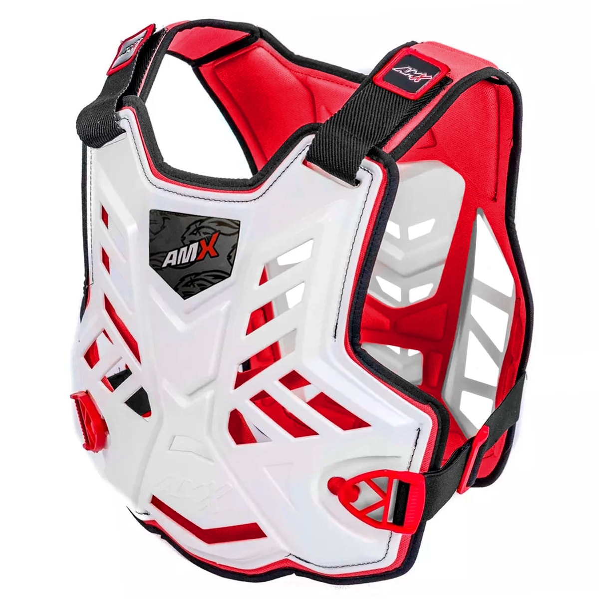 Colete Amx Control Branco Vermelho