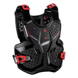 Colete Infantil Leatt 3.5 Junior Preto Vermelho