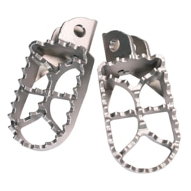 Segunda imagem do produto Combo Pedaleira Crf 250f com Suporte Regulável Okta Inox