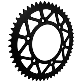 Segunda imagem do produto Coroa de Aço Crf 230 - Crf 250f - Crf 250 - Crf 450 Red Dragon Preto