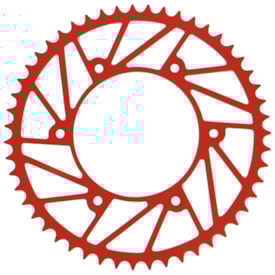 Coroa de Aço Crf 230 - Crf 250f - Crf 300f Foco Racing Vermelho