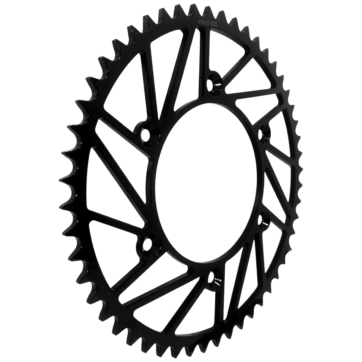 Segunda imagem do produto Coroa de Aço Ktm 125 150 250 300 350 450 Sx Sxf Foco Racing Preto