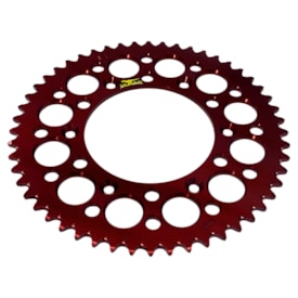 Segunda imagem do produto Coroa de Alumínio Crf 230 - Crf 250f - Crf 150f Durag Vermelho