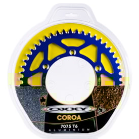 Segunda imagem do produto Coroa de Alumínio Crf 230 - Crf 250f - Crf 250 - Crf 450 Oxxy Prata