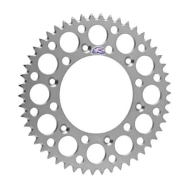 Coroa de Alumínio Crf 230 - Crf 250f - Crf 250 - Crf 450 Renthal Prata