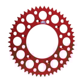 Coroa de Alumínio Crf 230 - Crf 250f - Crf 250 - Crf 450 Renthal Vermelho