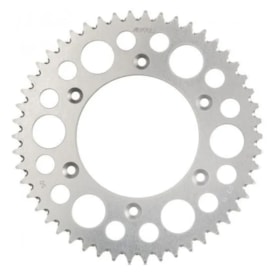 Coroa de Alumínio Crf 230 - Crf 250f - Crf 250 - Crf 450 Riffel Prata