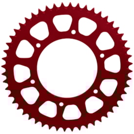 Segunda imagem do produto Coroa de Alumínio Crf 250r 250x 250rx 450r 450x 450rx Vaz Vermelho