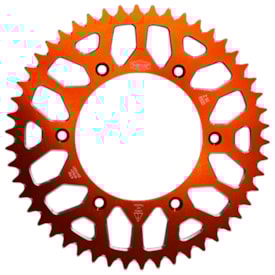 Coroa de Alumínio Gasgas 125 250 300 350 450 21/25 Nfs Laranja