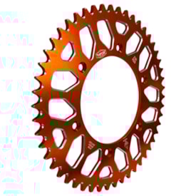 Segunda imagem do produto Coroa de Alumínio Ktm 125 150 250 300 350 450 Exc Excf Nfs Laranja