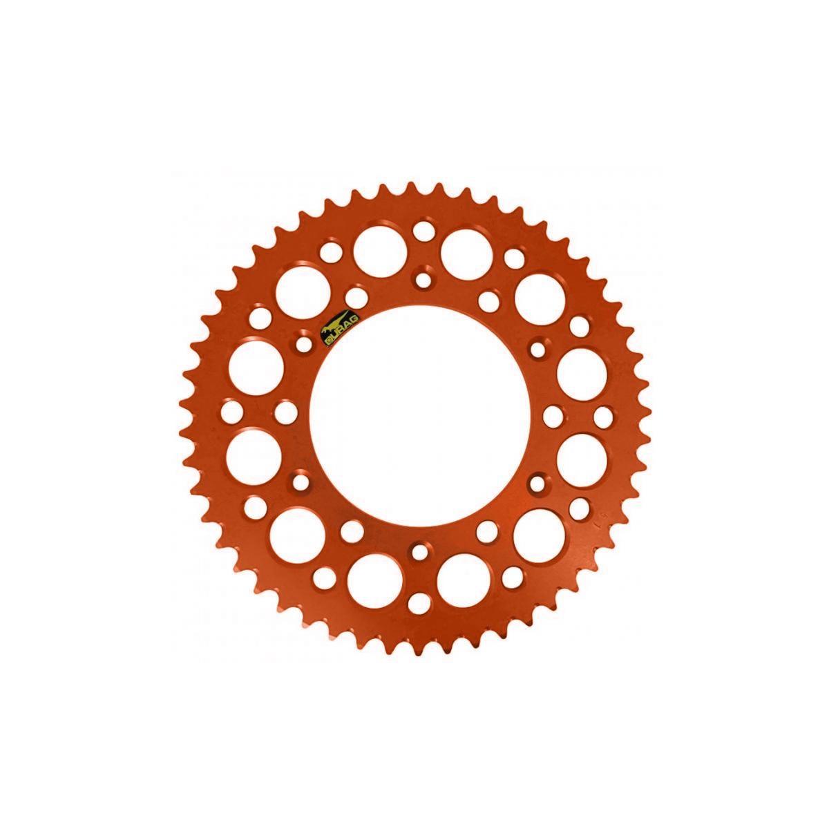 Coroa de Alumínio Ktm 125 150 250 300 350 450 Sx Sxf Exc Excf Durag Laranja