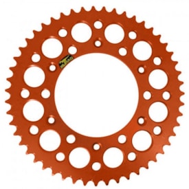 Coroa de Alumínio Ktm 125 - 150 - 250 - 350 - 450 Durag Laranja