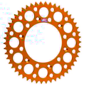 Coroa de Alumínio Ktm 125 - 250 - 300 - 350 - 450 Renthal Laranja