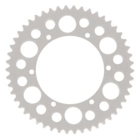 Coroa de Alumínio Ktm 125 - 250 - 350 - 450 Riffel Prata